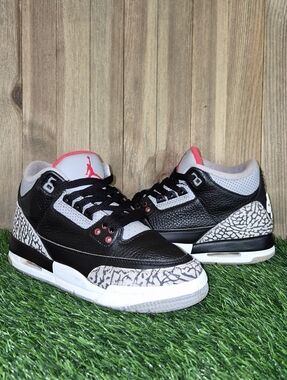 AIR JORDAN 3 RETRO OG "BLACK CEMENT" Women's Size 6.5